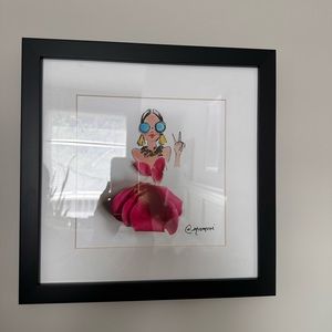 Fashion girl painting